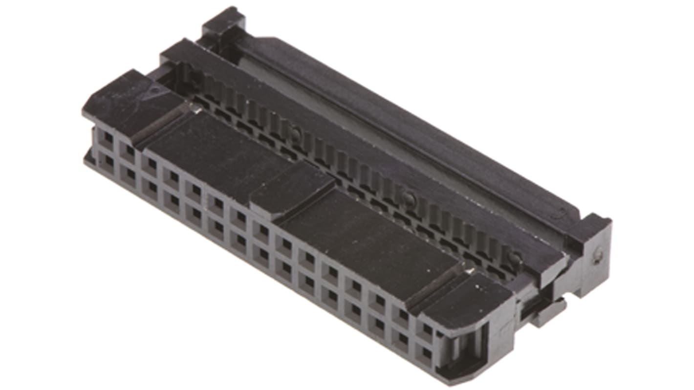 Conector IDC hembra Amphenol Communications Solutions serie T812 de 30 vías, paso 2.54mm, 2 filas, Montaje de Cable