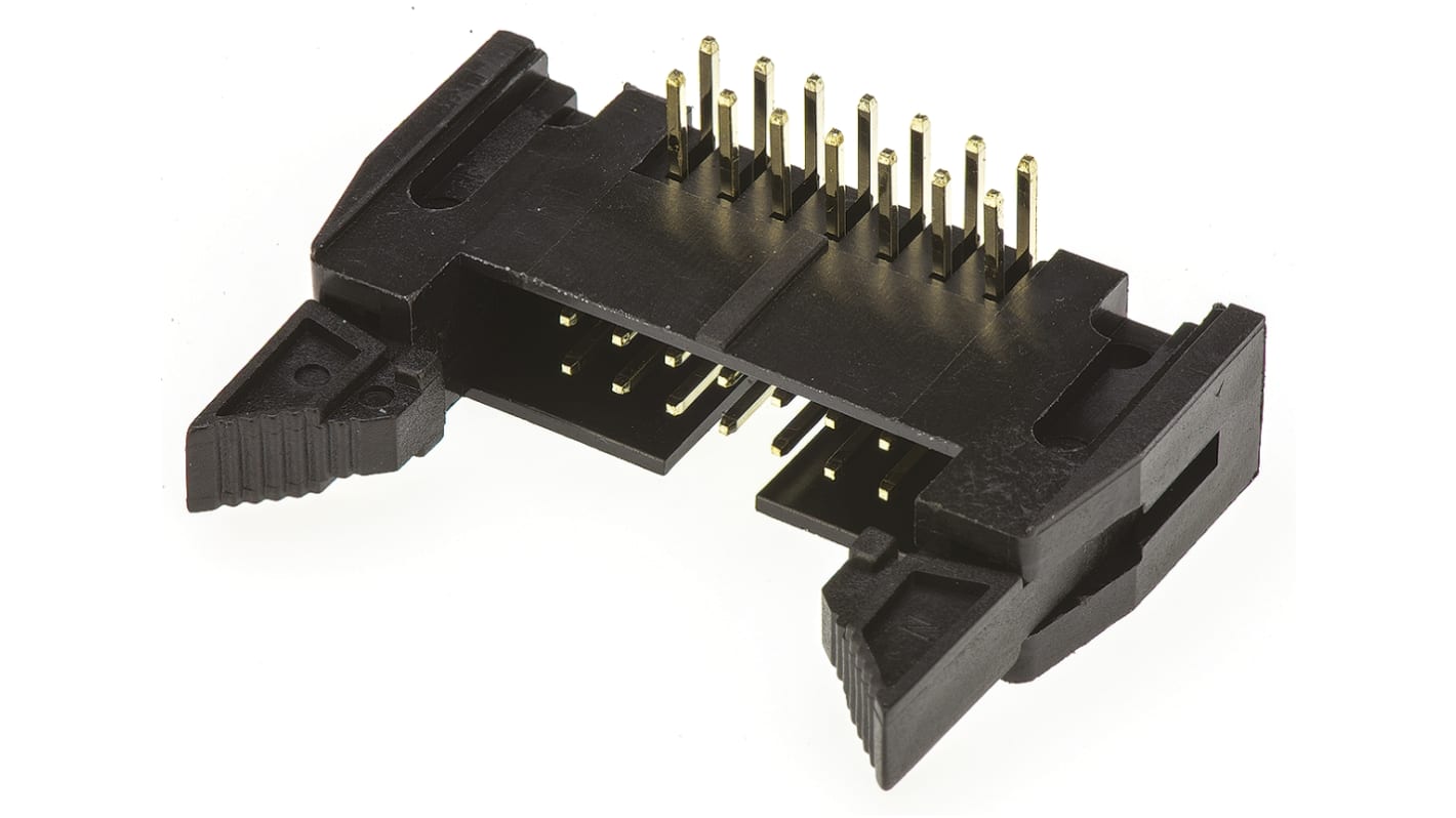 Wtyk PCB 14-pinowe raster: 2.54mm 2-rzędowe Amphenol Communications Solutions Przewlekany 3.0A 250.0 V.