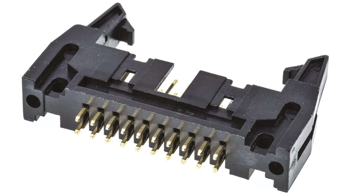 Amphenol Communications Solutions T816 Series Straight Through Hole PCB Header, 20 Contact(s), 2.54mm Pitch, 2 Row(s),