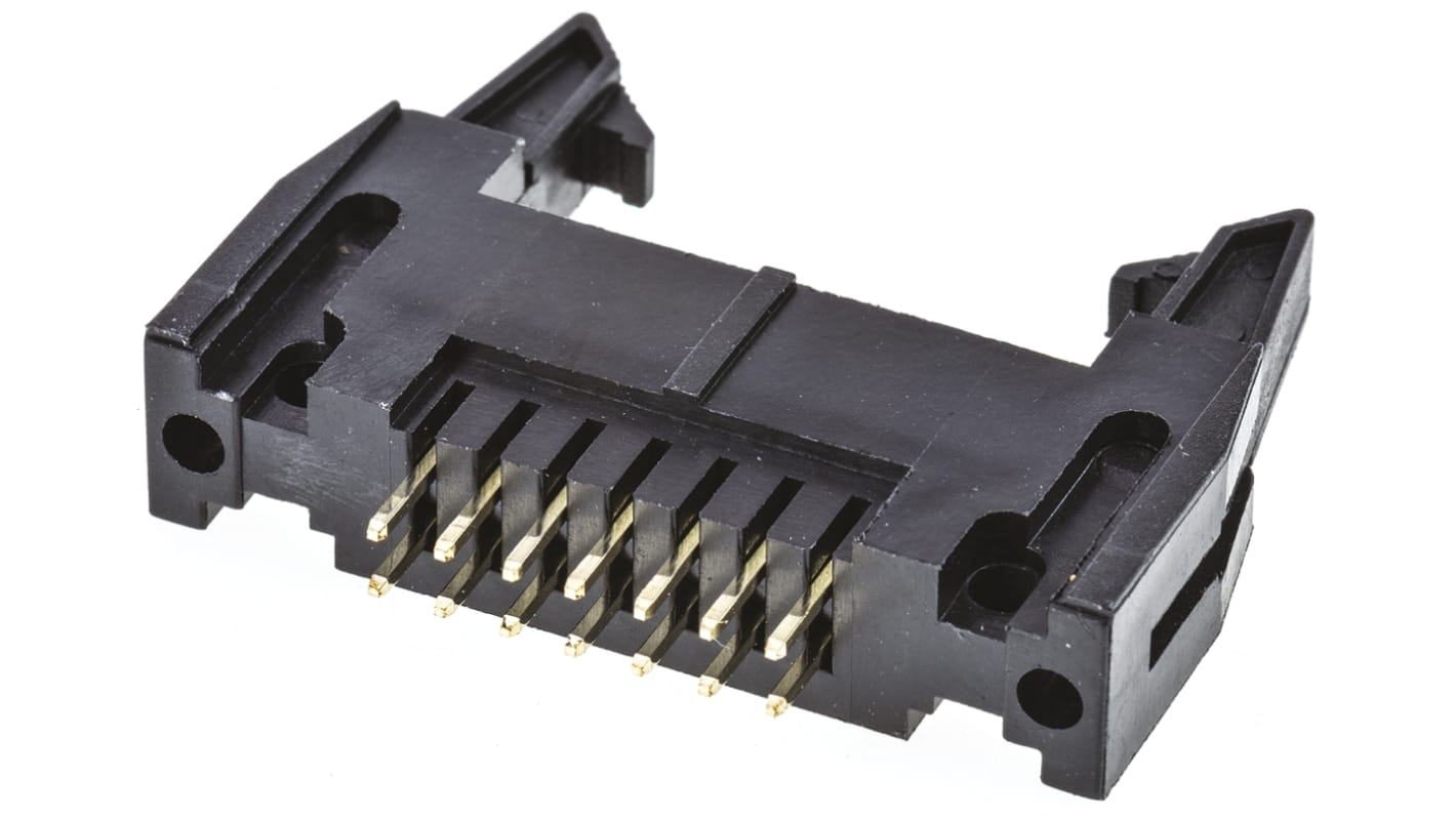 Wtyk PCB 14-pinowe raster: 2.54mm 2-rzędowe Amphenol Communications Solutions Przewlekany 3.0A 250.0 V.