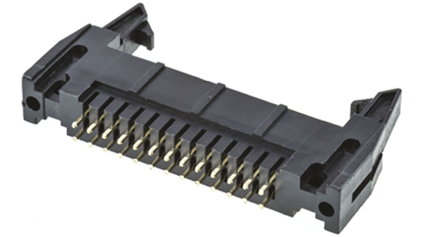 Amphenol Communications Solutions T816 Series Straight Through Hole PCB Header, 26 Contact(s), 2.54mm Pitch, 2 Row(s),
