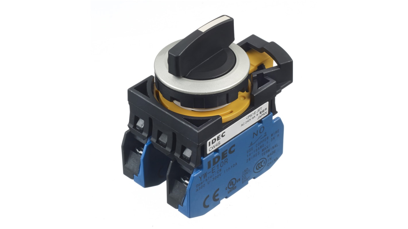 Idec Selector Switch - (2NO) 22mm Cutout Diameter 3 Positions