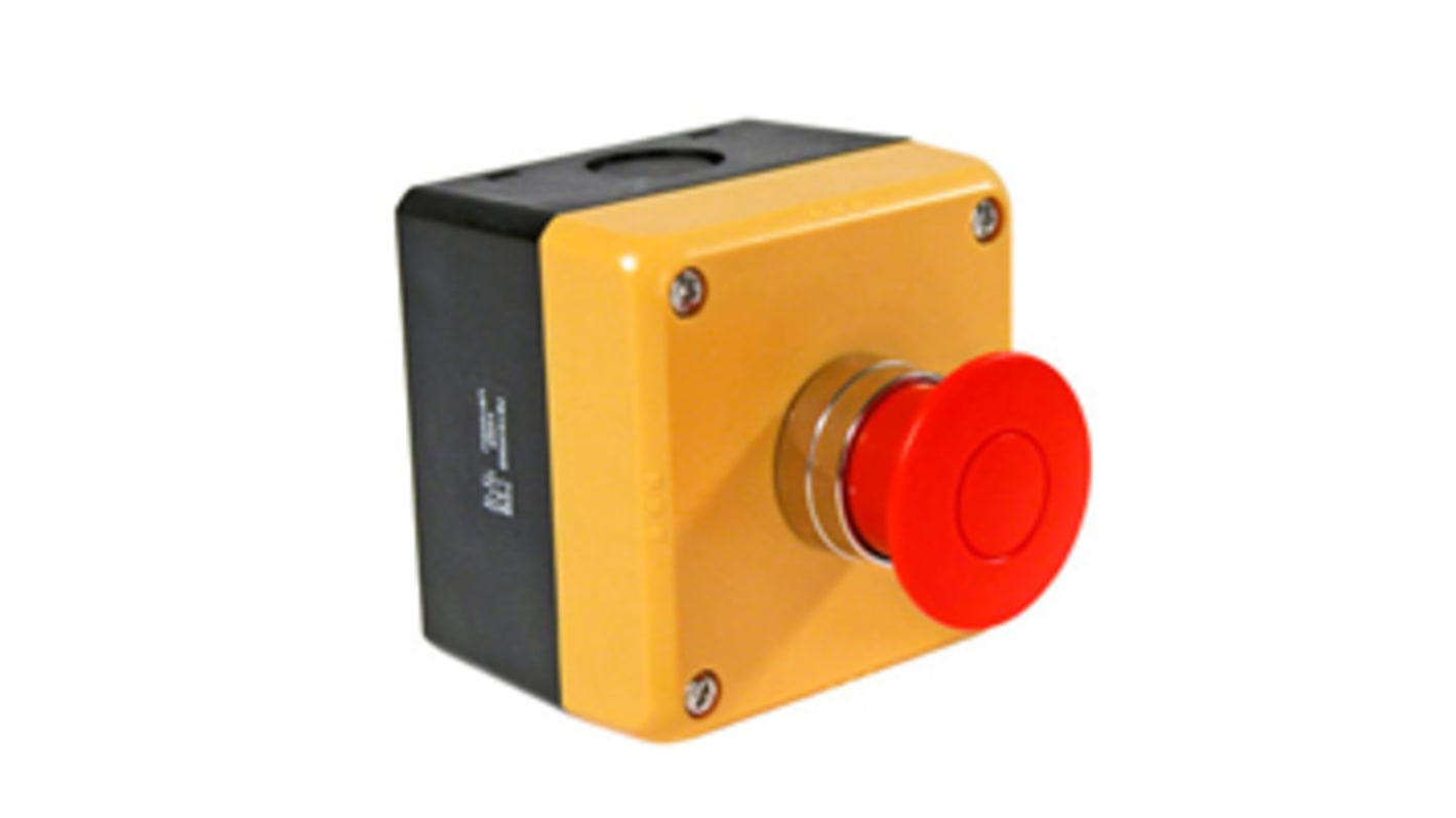Idec HW Series Pull Release Emergency Stop Push Button, Surface Mount, 2NC, IP65