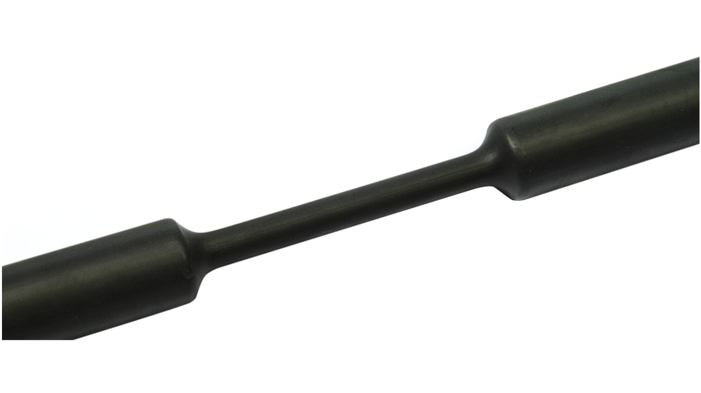 HellermannTyton Heat Shrink Tubing, Black 1.5mm Sleeve Dia. x 30m Length 3:1 Ratio, TF31 Series