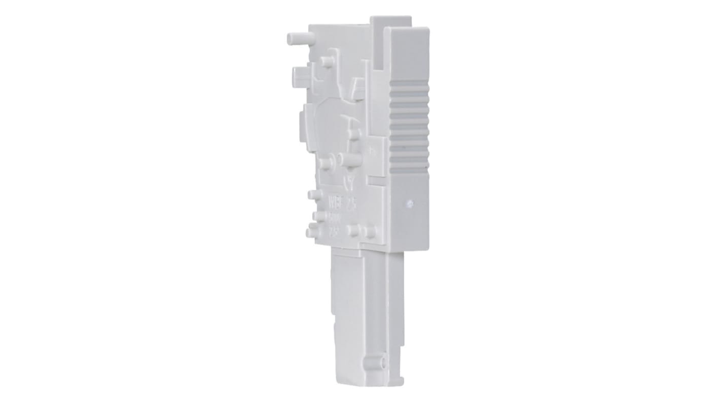 Wieland WBF Series Left Side Connector for Use with DIN Rail Terminal Block with Plug-In Connection