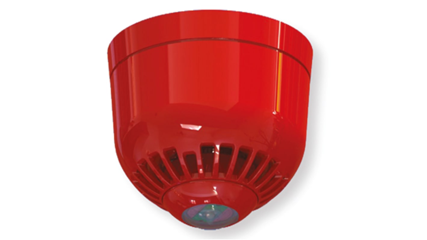 Klaxon Sonos Pulse Series White Sounder Beacon, 17 → 60 V dc, Wall Mount, 97dB at 1 Metre