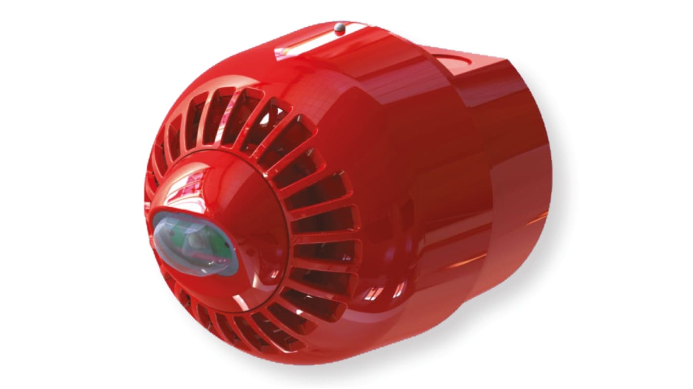 Segnalatore acustico e luminoso Klaxon serie Sonos Pulse, Rosso, 17 → 60 V c.c., 97dB a 1 m