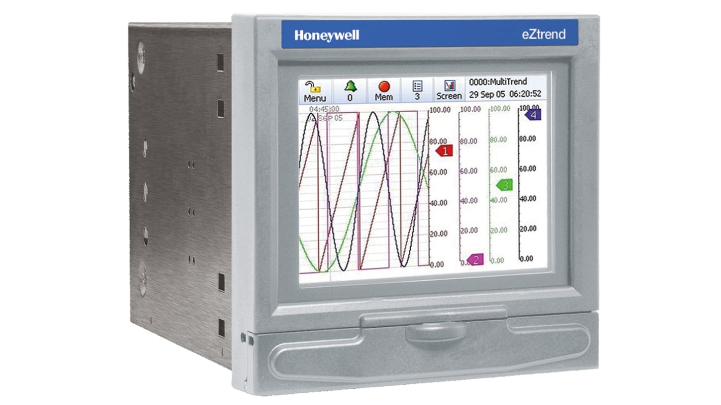 Honeywell 43-TV-03-18, 3 Input Channels, 4 Output Channels, Graphical Chart Recorder Measures Current, Resistance,