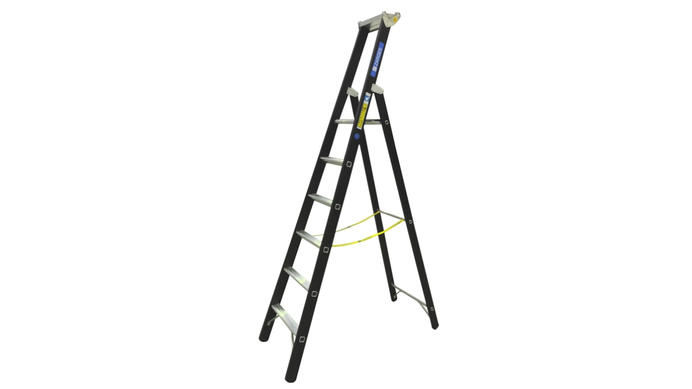 Zarges Leiter 6-Stufen Aluminium, Höhe 1.59m, 10.6kg