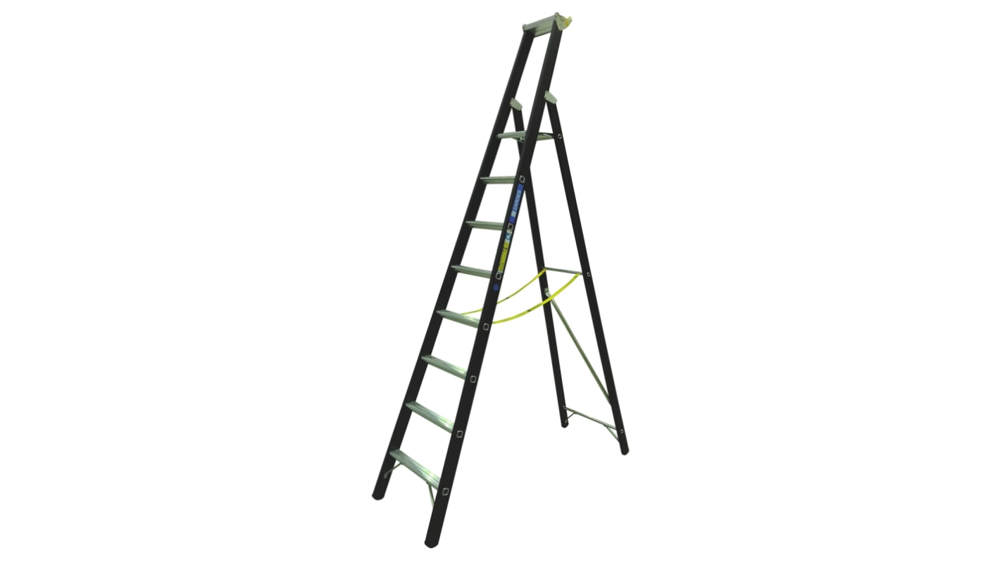 Zarges Leiter 8-Stufen Aluminium, Höhe 2.12m, 11.7kg