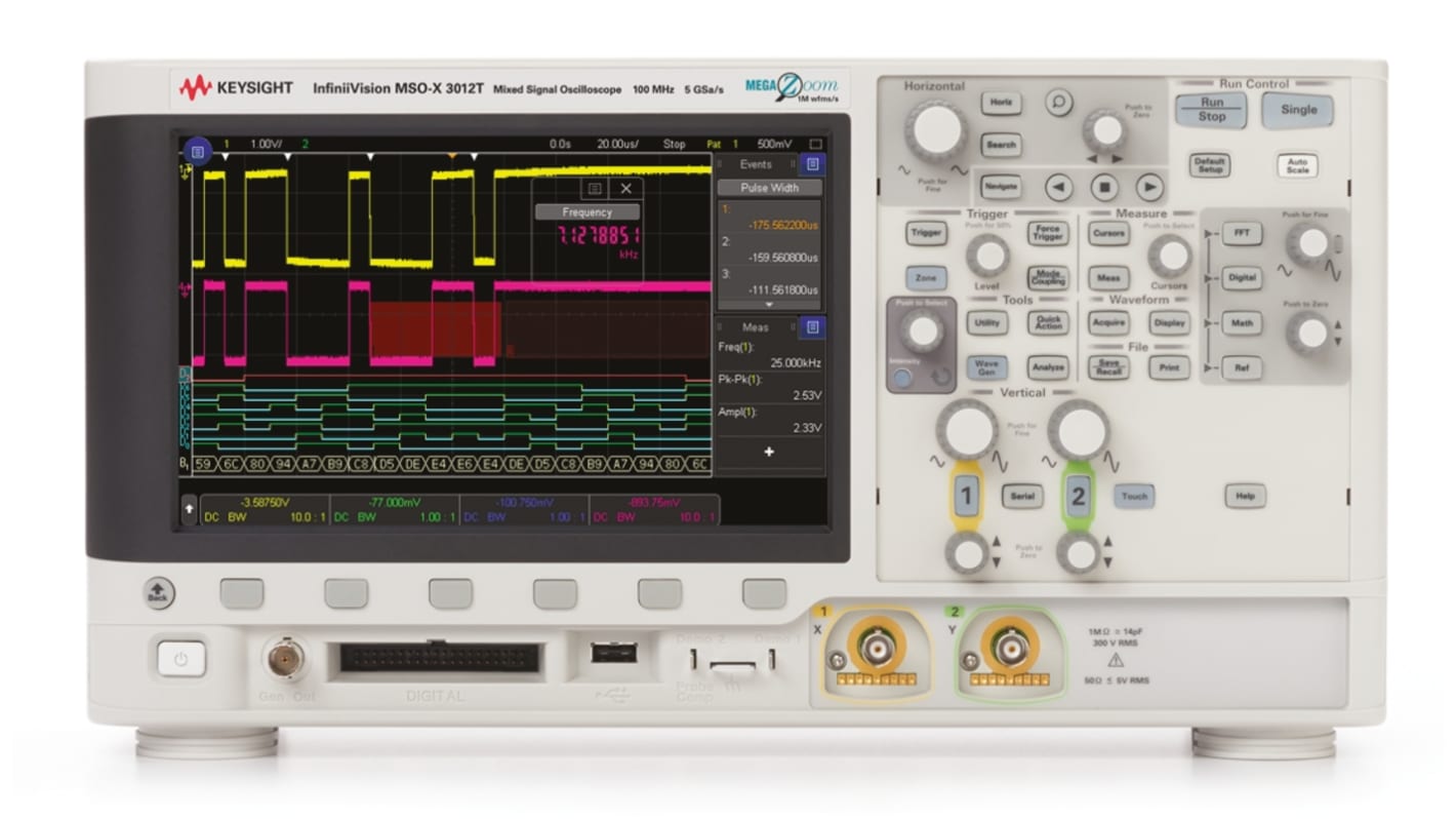 Oscilloscope De table Keysight série InfiniiVision 3000T X, 100MHz