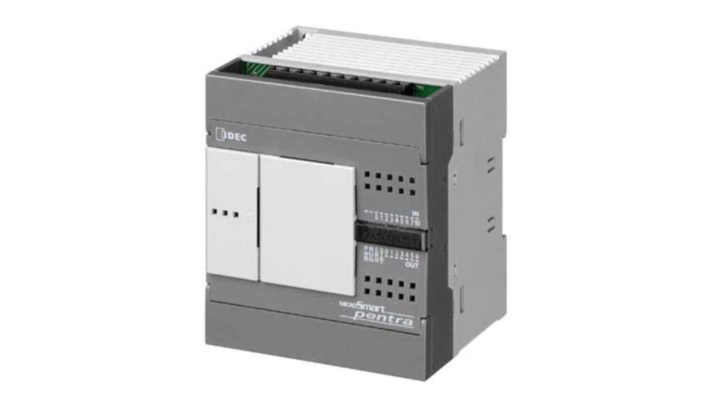 Idec MicroSmart Pentra Series PLC CPU for Use with MicroSmart Pentra Series PLC, Pulse, Relay Output, 9-Input,