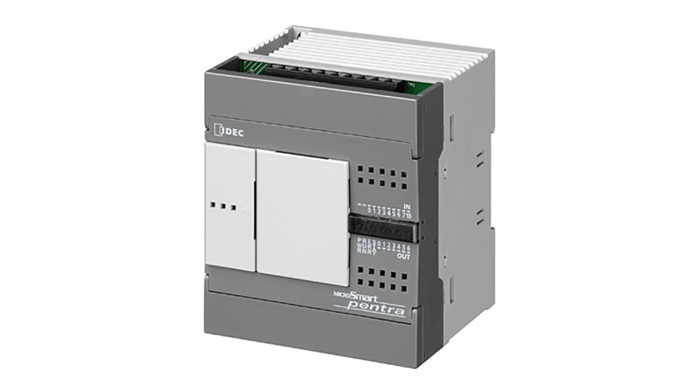 Idec MicroSmart Pentra Series PLC CPU for Use with MicroSmart Pentra Series PLC, Relay Output, 9-Input, Sink, Source