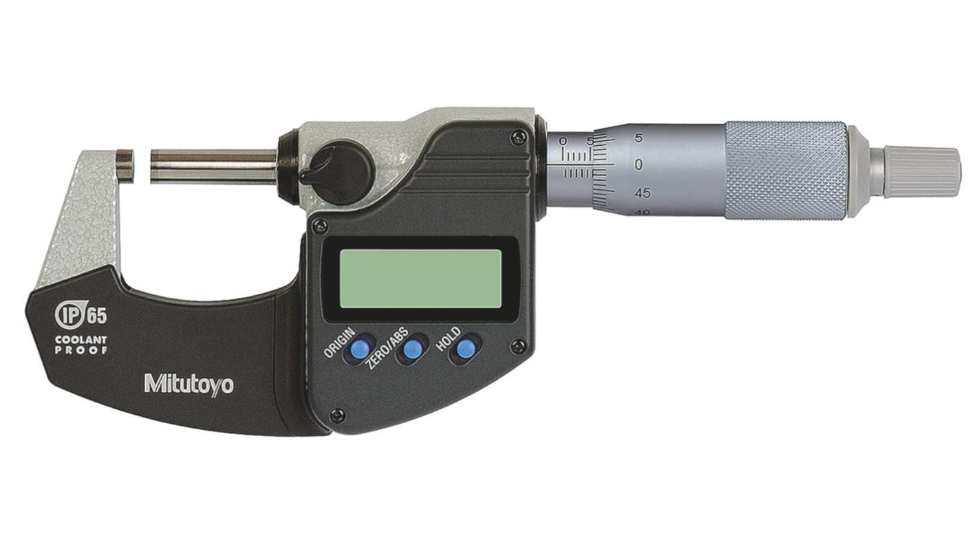 Micrometro Mitutoyo  Imperiale/Metrico, 0mm-25mm, Esterno, risol. 0,001 mm