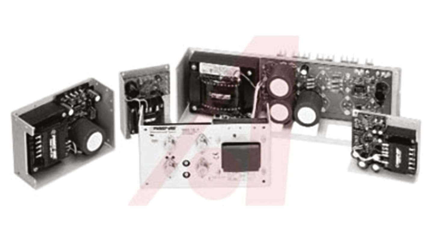 BEL POWER SOLUTIONS INC Open Frame Linear Power Supply, 100 → 264V ac Input, -5 V, 5 V, 12 V Output, 1.7 A, 8 A,