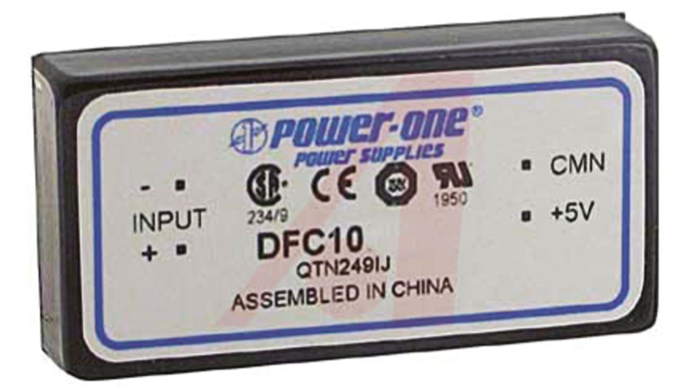 BEL POWER SOLUTIONS INC DFC10 DC-DC Converter, ±15V dc/ ±320mA Output, 9 → 36 V dc Input, 10W, Through Hole,