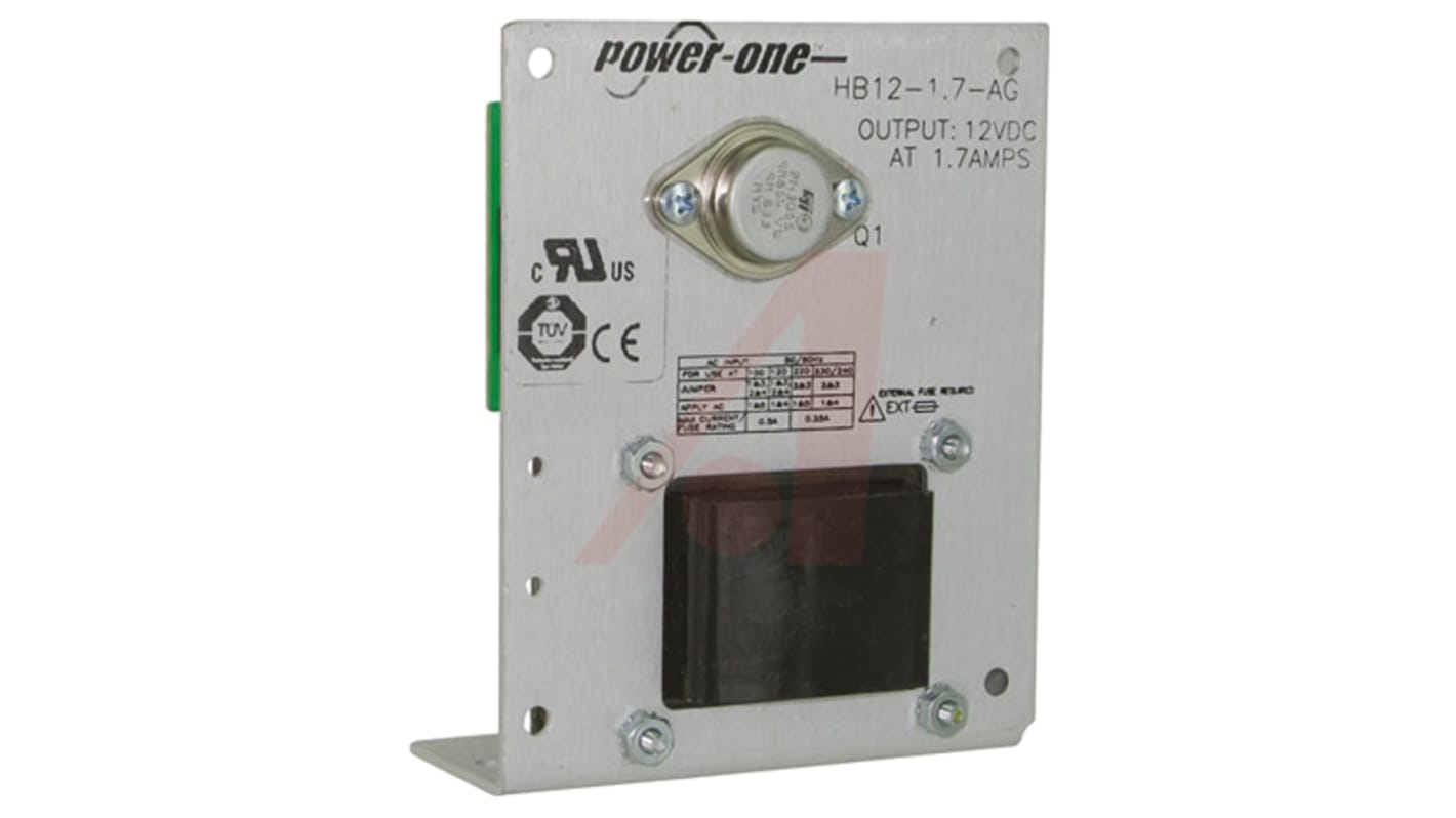 BEL POWER SOLUTIONS INC 线性电源, 100 → 264V 交流输入, 12V输出, 1.7A输出, 1路输出, 20.4W