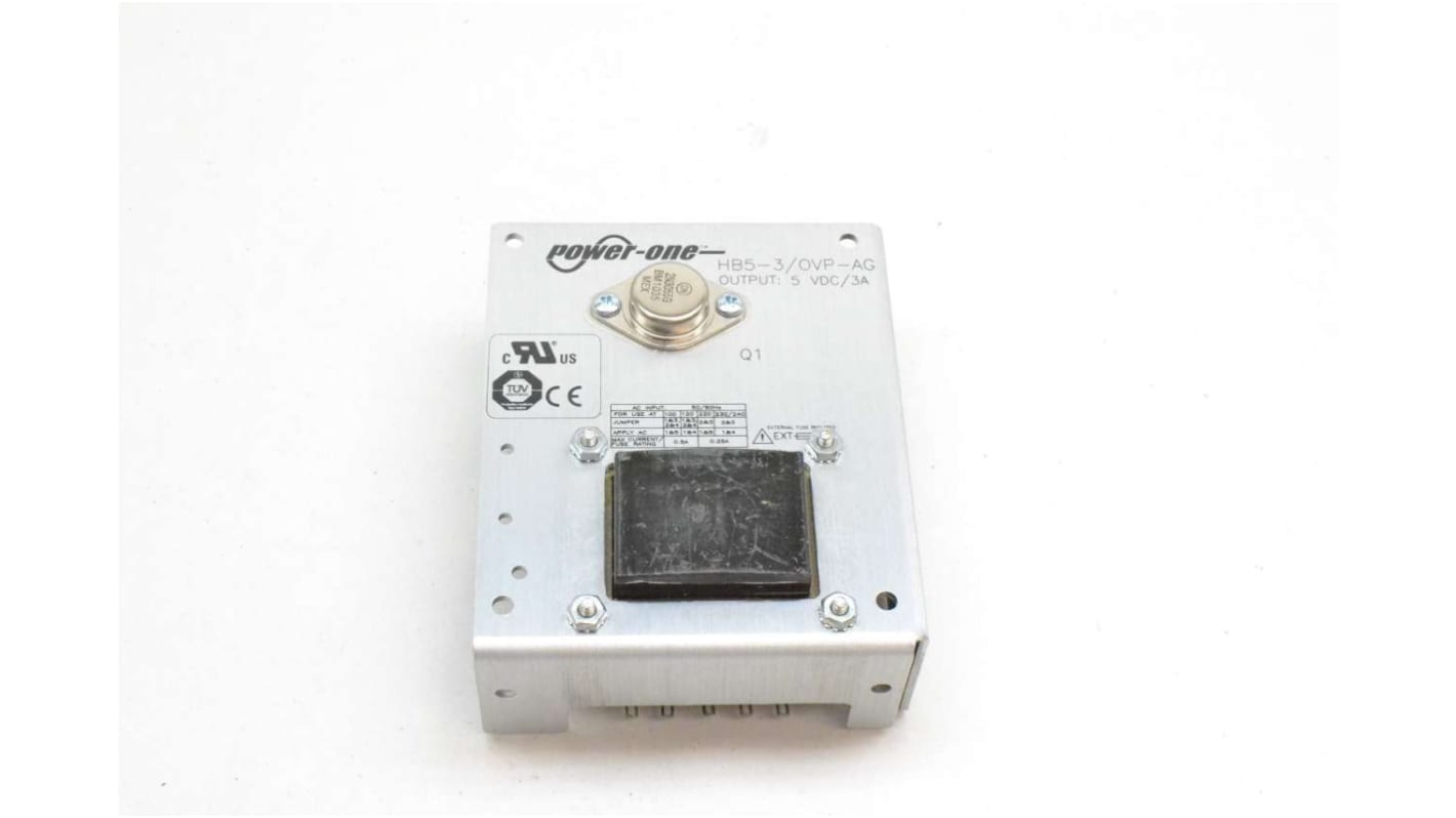 Alimentatore lineare BEL POWER SOLUTIONS INC, ingresso 100 → 264V ca, 1 uscita 5V 3A, 15W