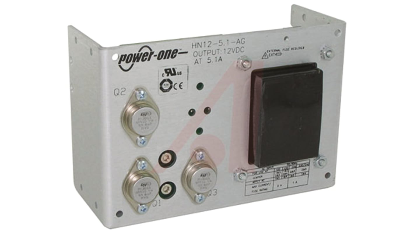 BEL POWER SOLUTIONS INC Open Frame Linear Power Supply, 100 → 264V ac Input, 12V Output, 5.1A Output, 66W