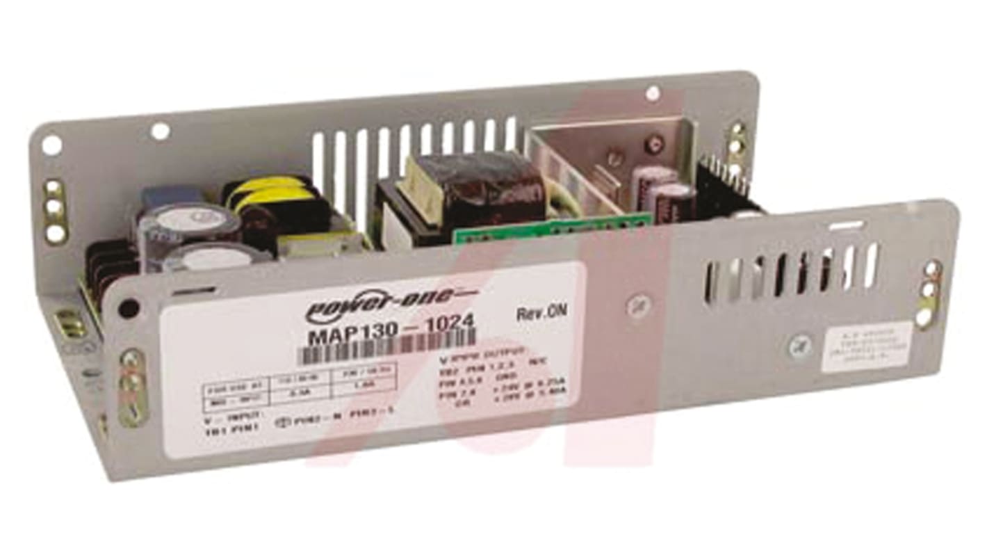 BEL POWER SOLUTIONS INC Embedded Switch Mode Power Supply SMPS, MAP130-1024, 24V dc, 6.2A, 130W, 1 Output, 175 →