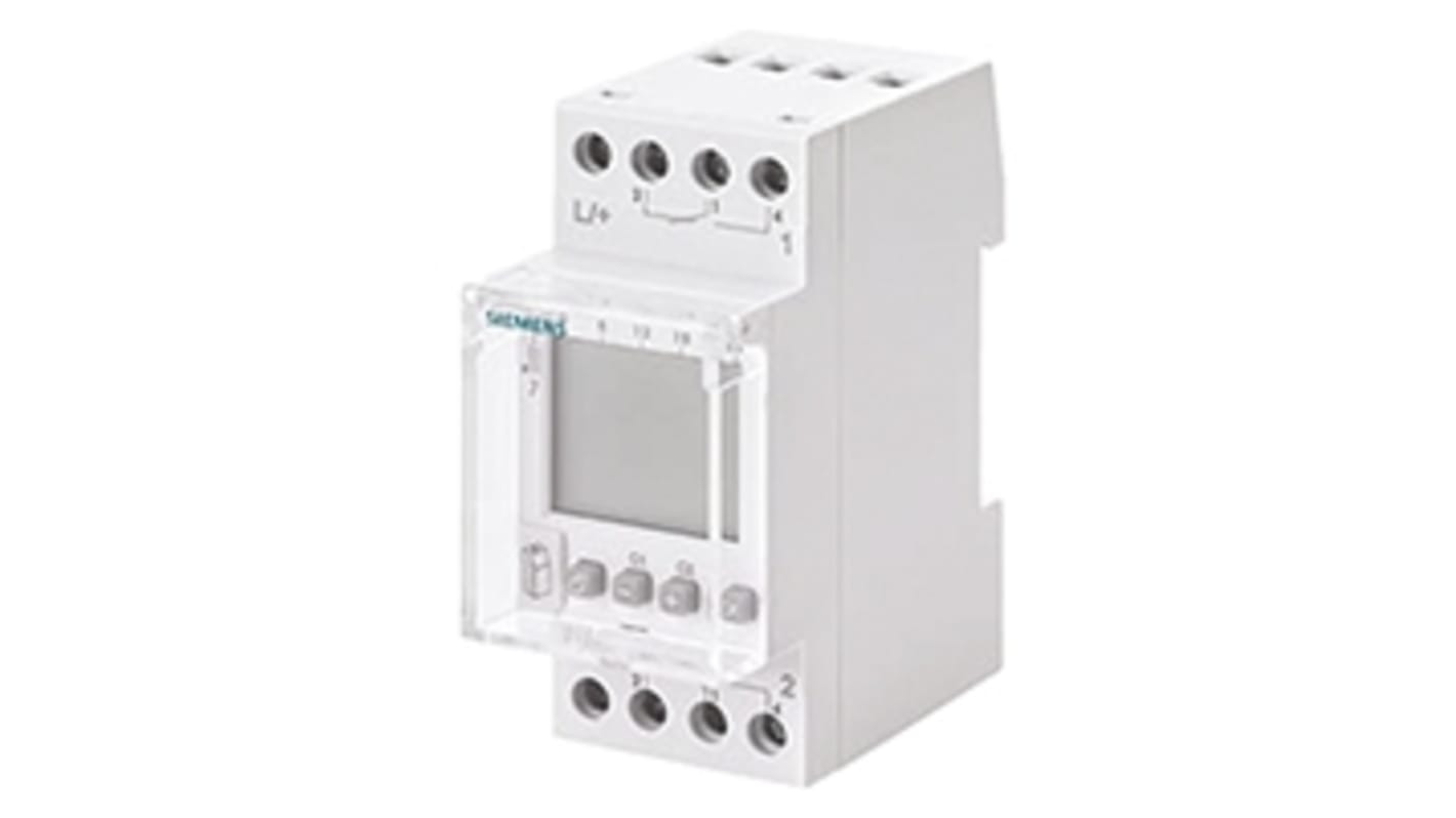 Siemens Digital DIN Rail Time Switch 24 V ac/dc, 2-Channel