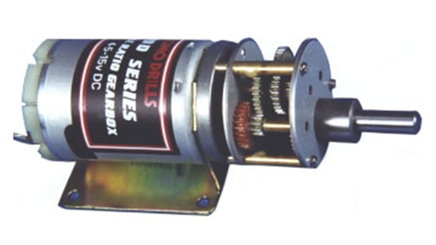 RS PRO Bürsten-Getriebemotor bis 29 Ncm, 12 V dc / 19,8 W, , Wellen-Ø 6mm, 38.5mm x 82.5mm