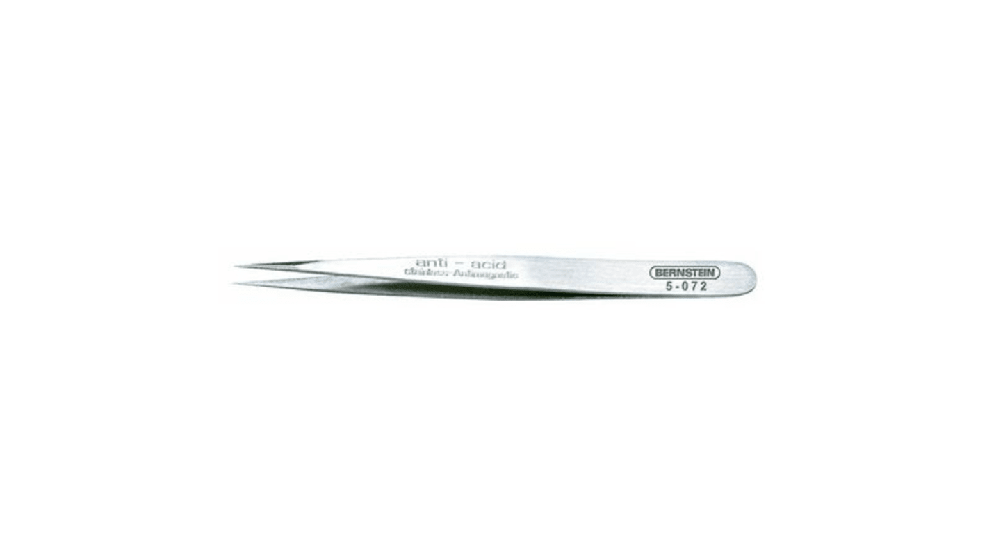 Bernstein AG 110 mm, Stainless Steel, Pointed, Tweezers