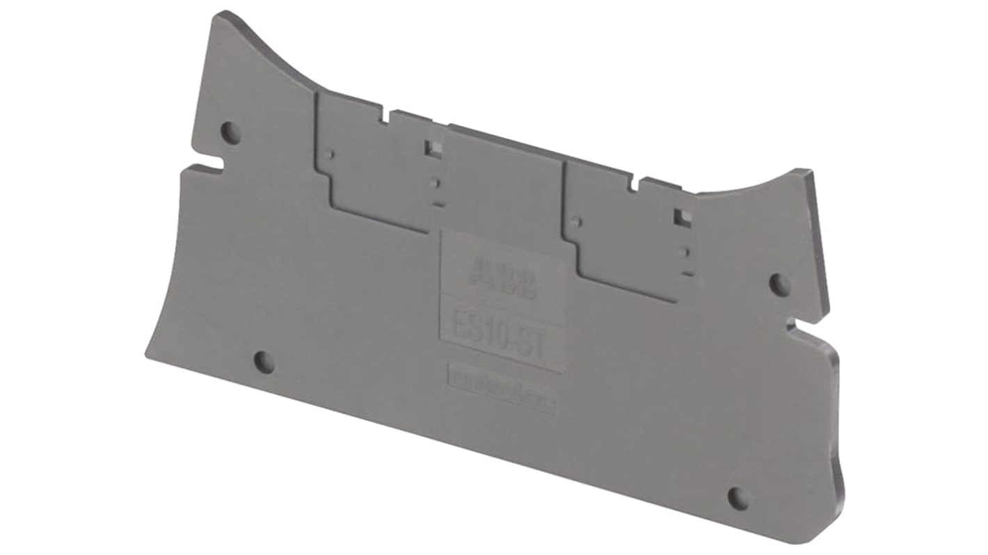 Entrelec ES10 Series End Plate for Use with ZS10-ST Terminal Block