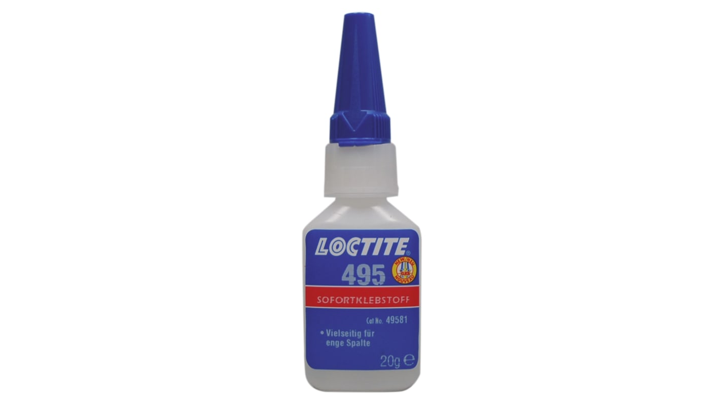 Loctite 495 Cyanoacrylate 50 g, Transparent