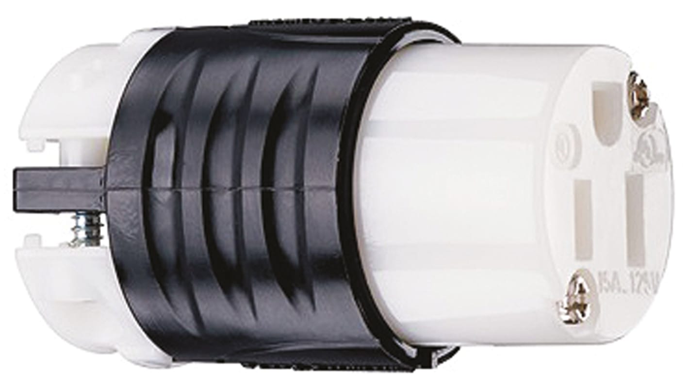 PASS & SEYMOUR Netzsteckdose Kabel, 2P, NEMA 5 - 15R, 125 V / 15A Schwarz, Grau, für USA