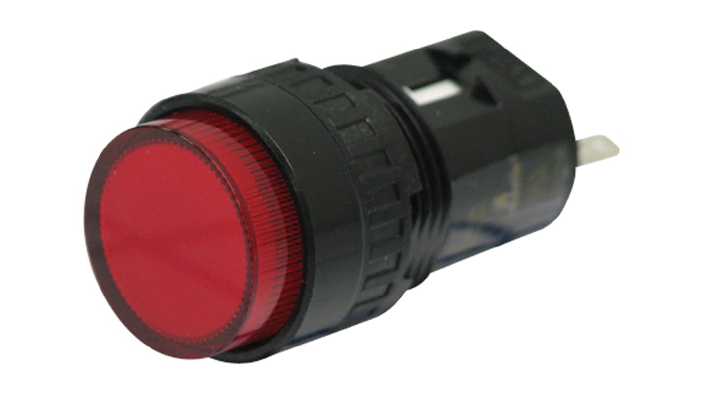 Idec Red Indicator, 12V dc, 16.2mm Mounting Hole Size