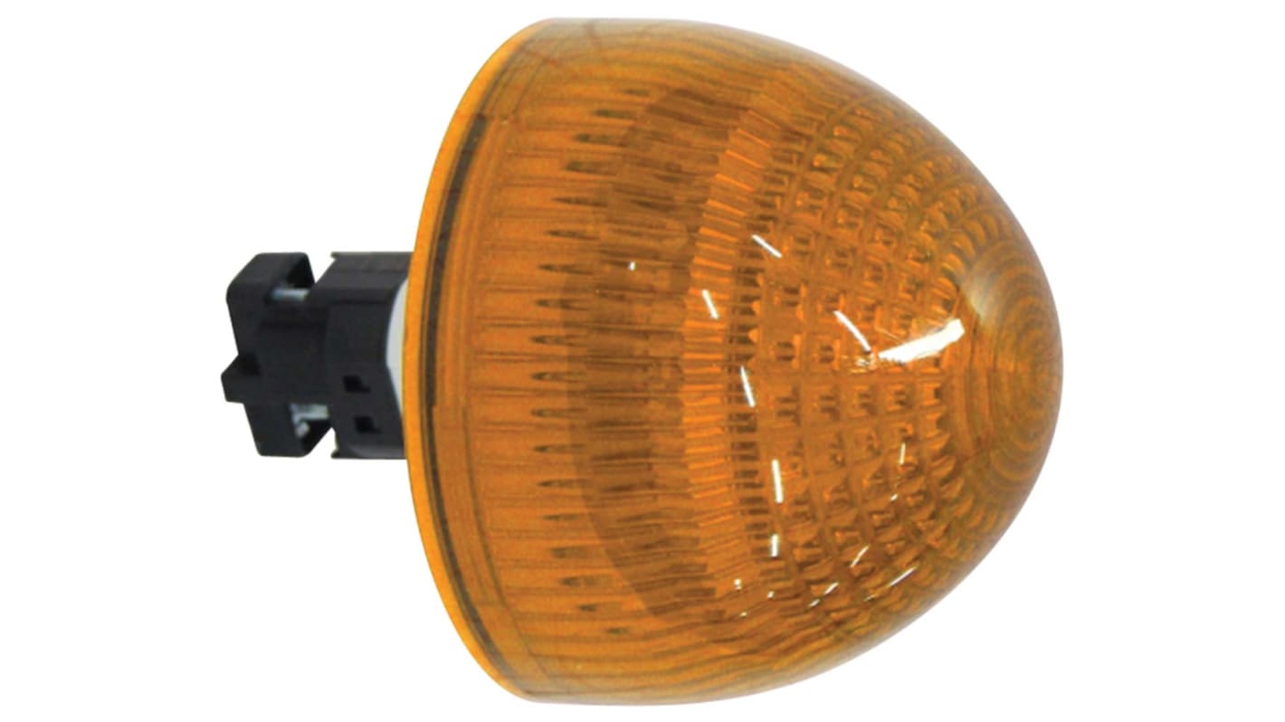 Idec Orange Panel Mount Indicator, 24.1 x 22.3mm Mounting Hole Size