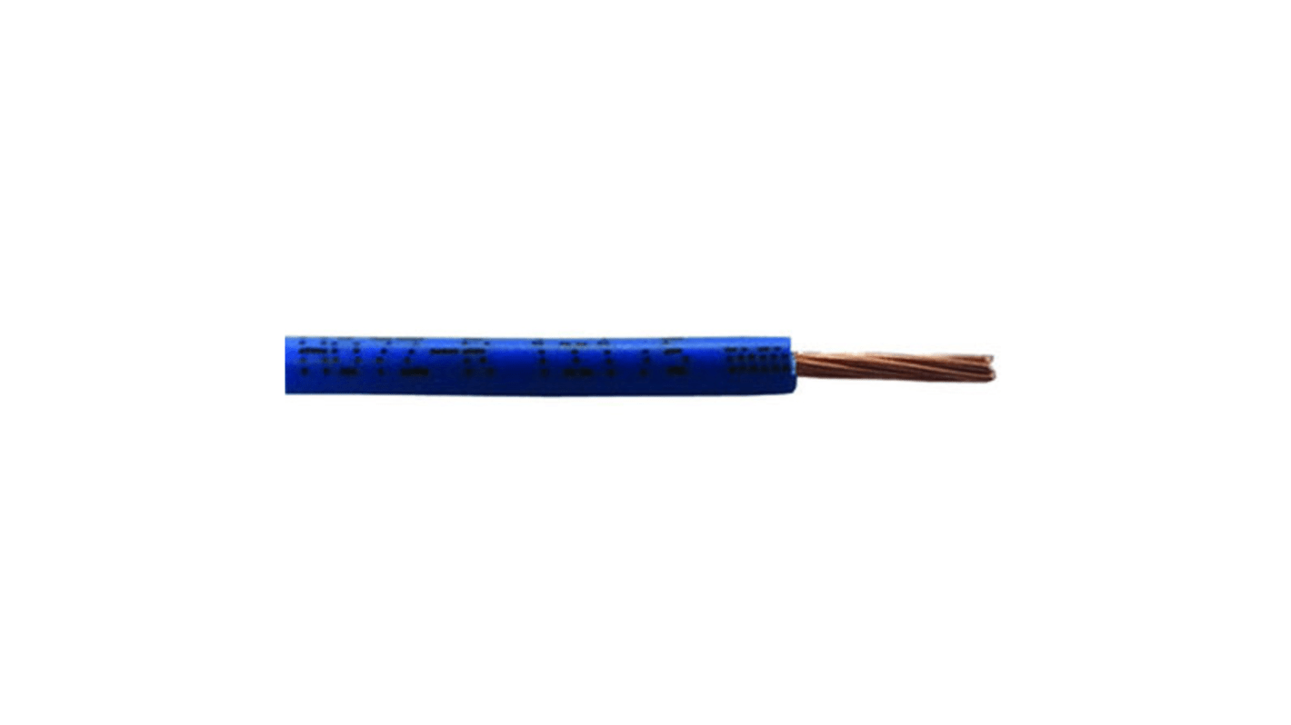 RS PRO Blue 1.5mm² Hook Up Wire, 16 AWG, 7/0.53 mm, 100m, Polyolefin Cross-linked EI5, Type EI 5 to EN 50363-5
