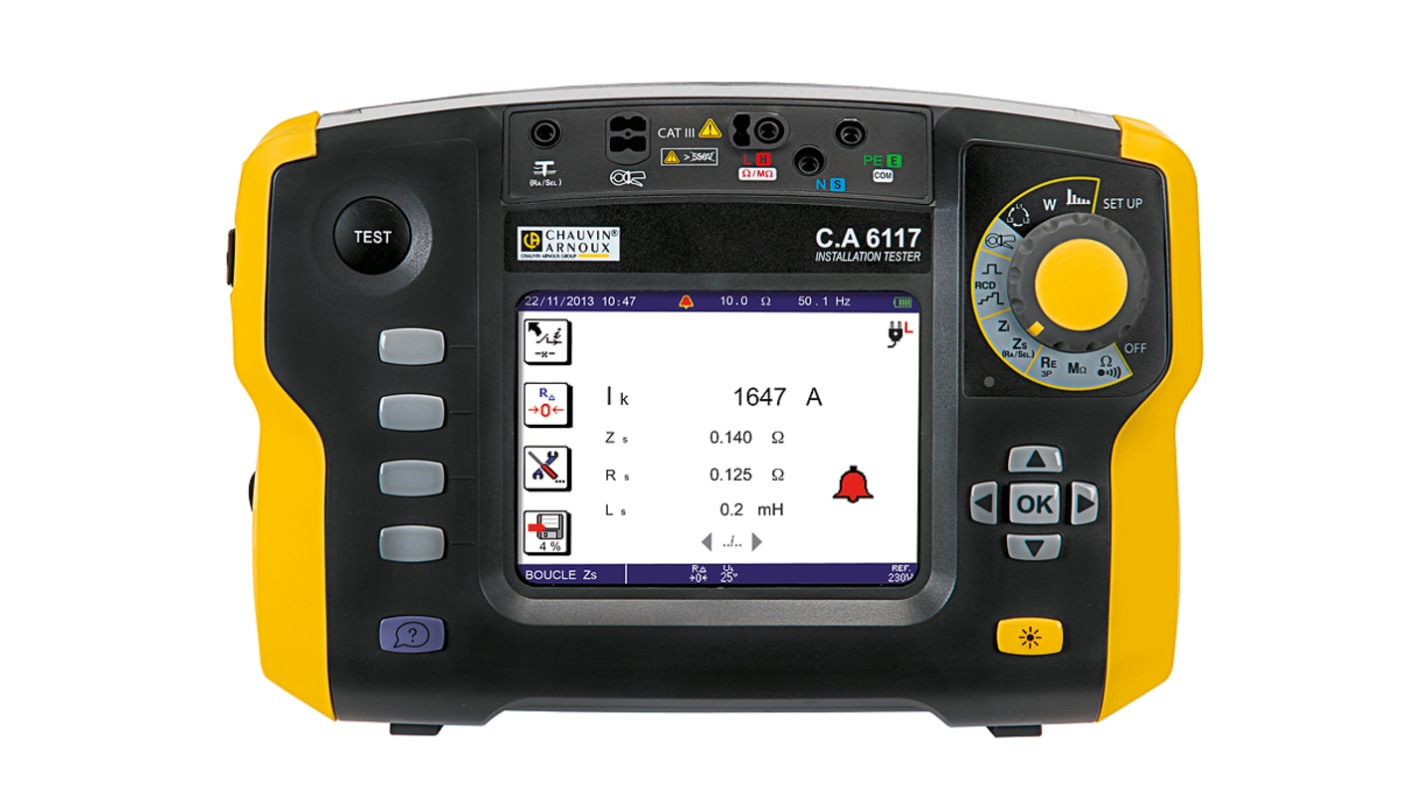 Comprobador multifunción Chauvin Arnoux CA 6117, CAT III 600 V, CAT IV 300 V