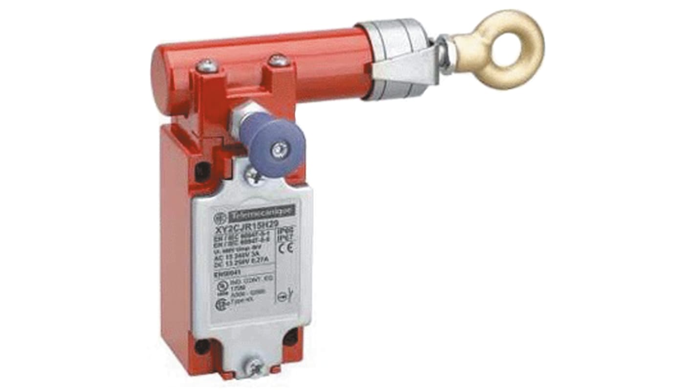 Interruttore a fune Telemecanique Sensors XY2CJ, cavo da 30m, NO/NC, montaggio Lato destro
