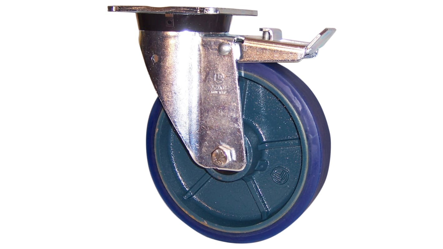 LAG Braked Swivel Castor Wheel, 350kg Capacity, 100mm Wheel