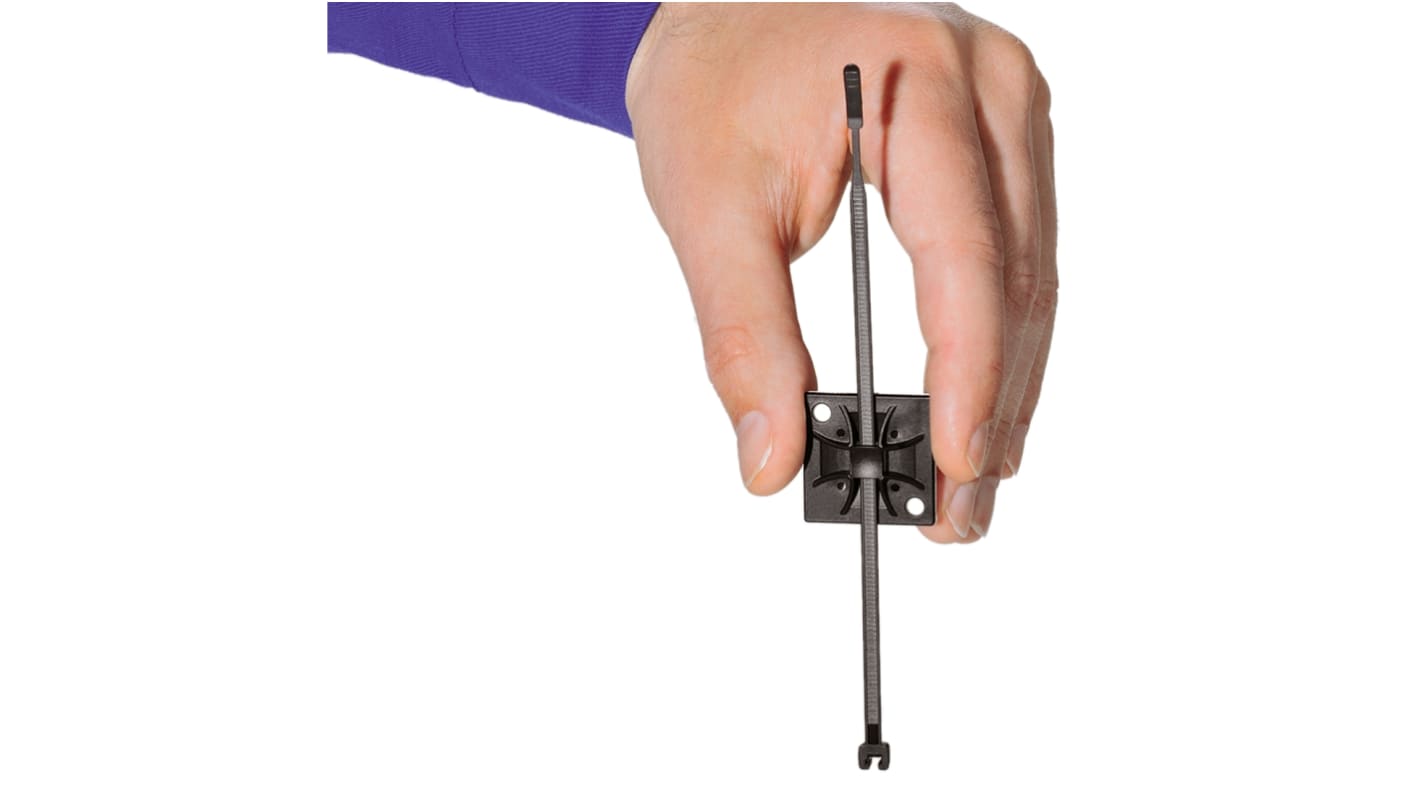 HellermannTyton Cable Tie, Assembly, 210mm x 4.7 mm, Natural Nylon, Pk-100