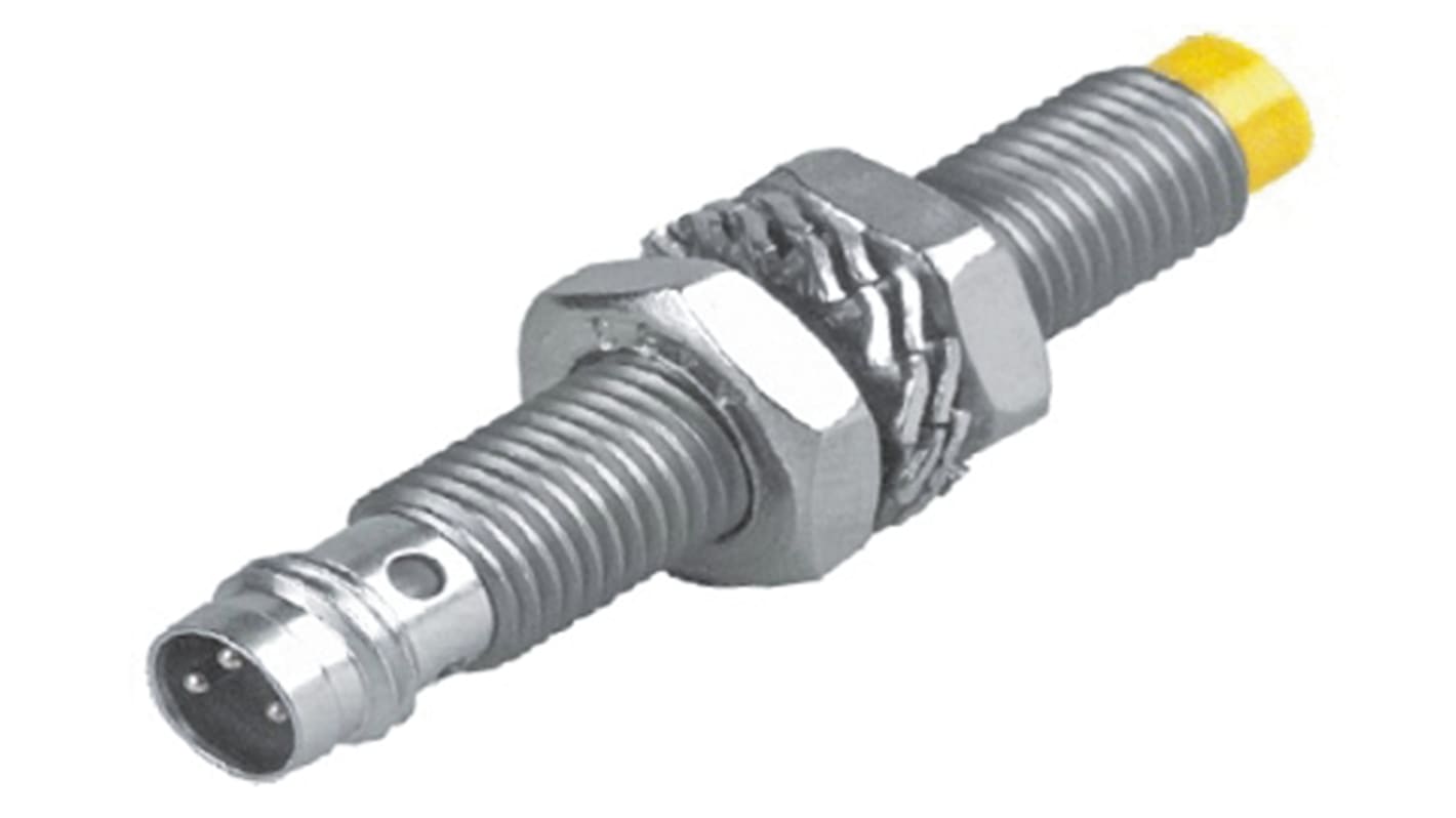 Turck Inductive Barrel-Style Proximity Sensor, M8 x 1, 3 mm Detection, NPN Output, 10 → 30 V dc, IP67