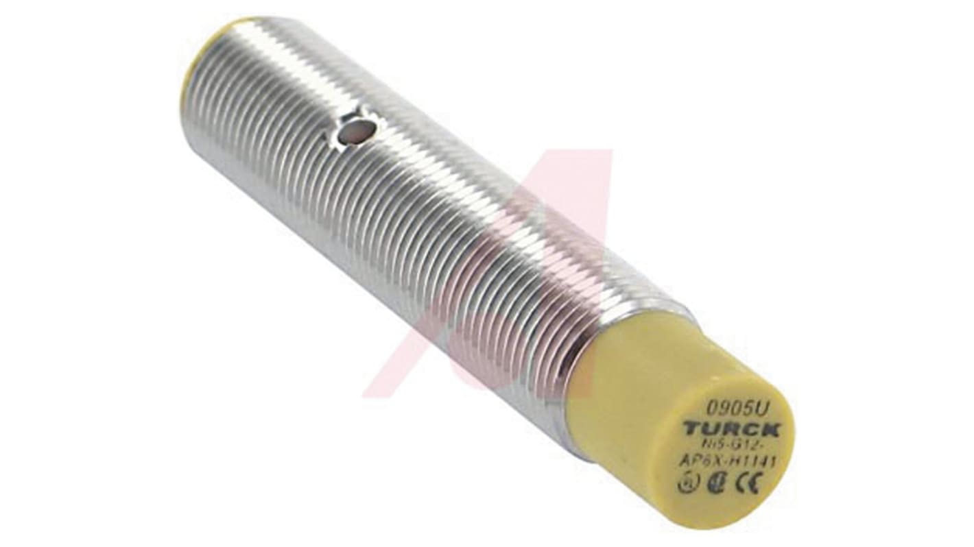 Rs-Online Sensore di prossimità Cilindro filettato Turck M12 rilevamento 5 mm 10 → 30 V c.c