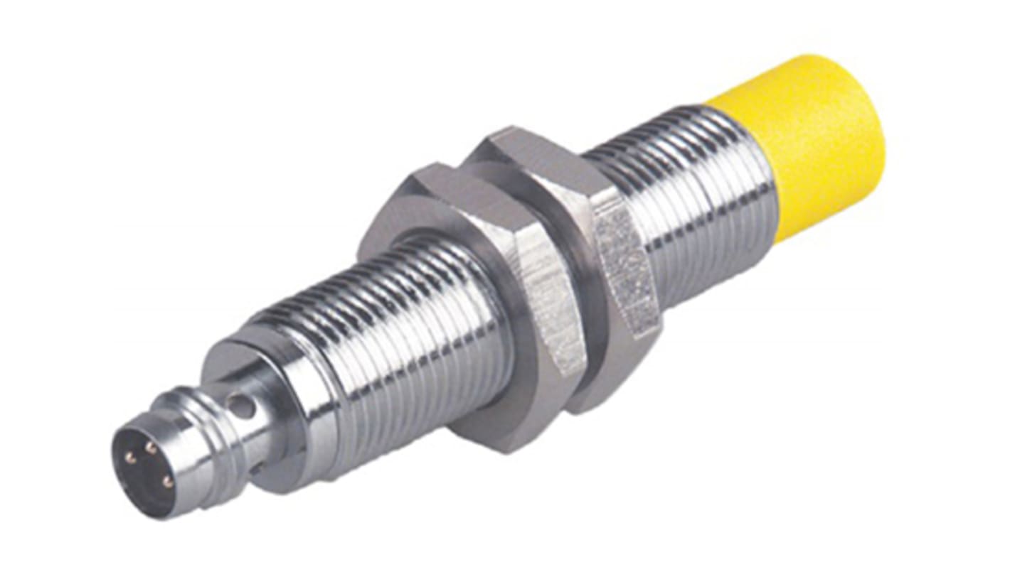 Turck Inductive Barrel-Style Proximity Sensor, M12 x 1, 5 mm Detection, PNP Output, 10 → 30 V dc, IP67