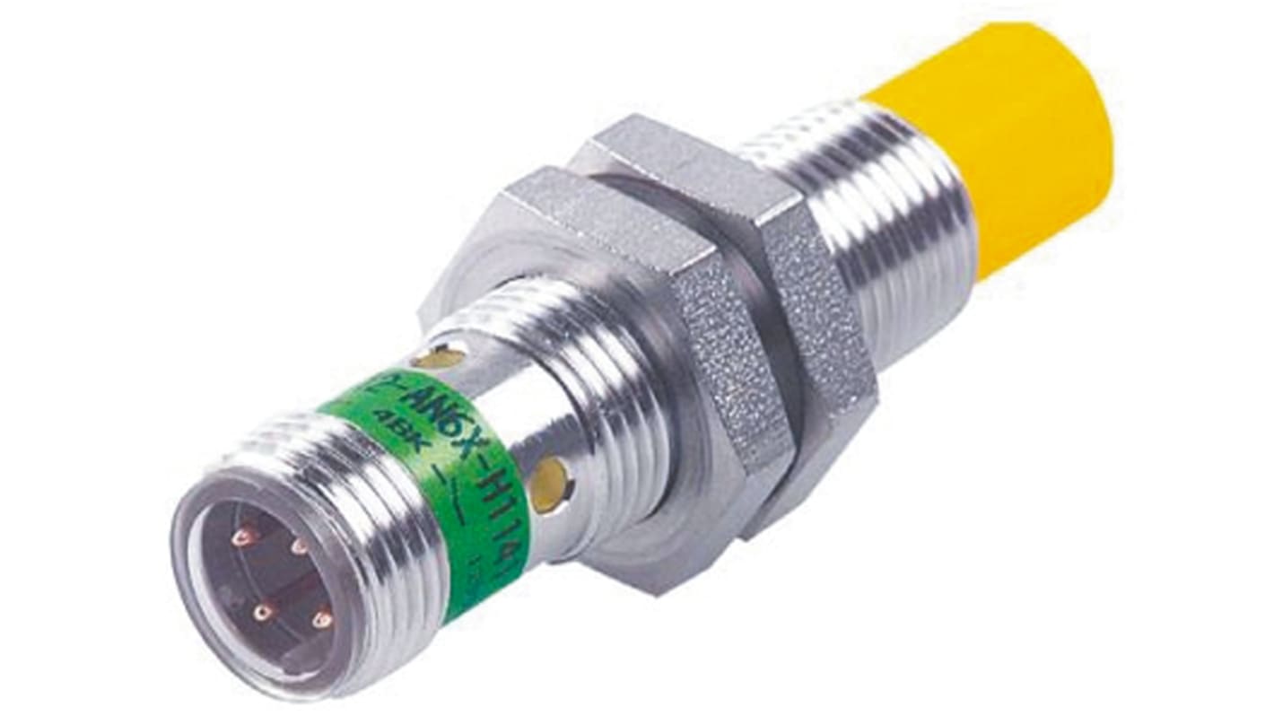 Turck Inductive Barrel-Style Proximity Sensor, M12 x 1, 5 mm Detection, PNP Output, 10 → 30 V dc, IP67