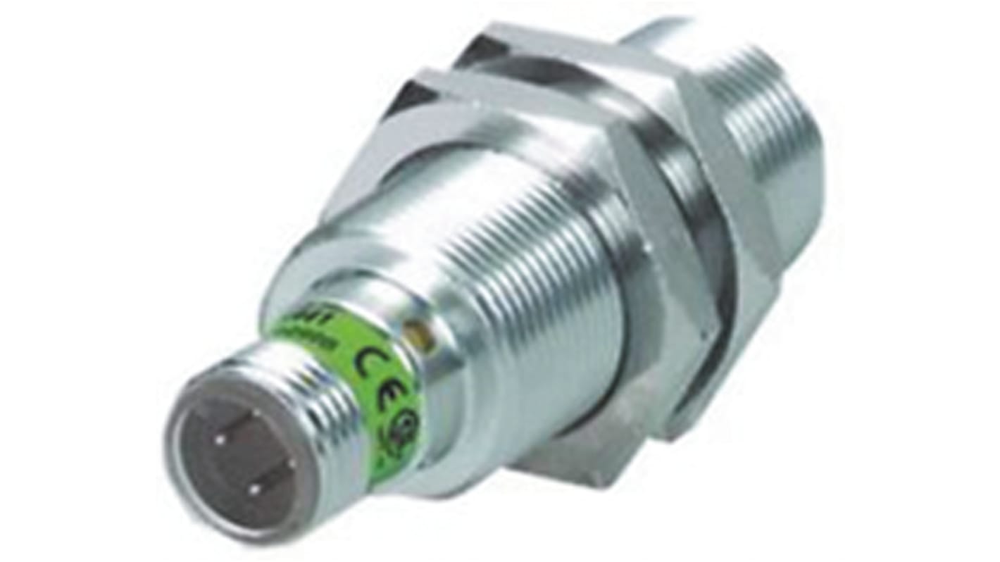 Turck Inductive Barrel-Style Proximity Sensor, M18 x 1, 8 mm Detection, PNP Output, 10 → 30 V dc, IP67