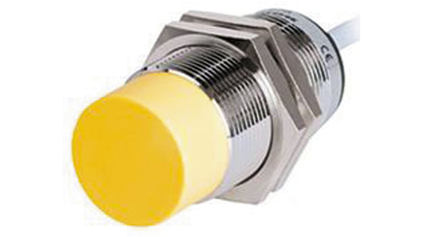 Turck Inductive Barrel-Style Proximity Sensor, M30 x 1.5, 30 mm Detection, NPN Output, 10 → 30 V dc, IP68