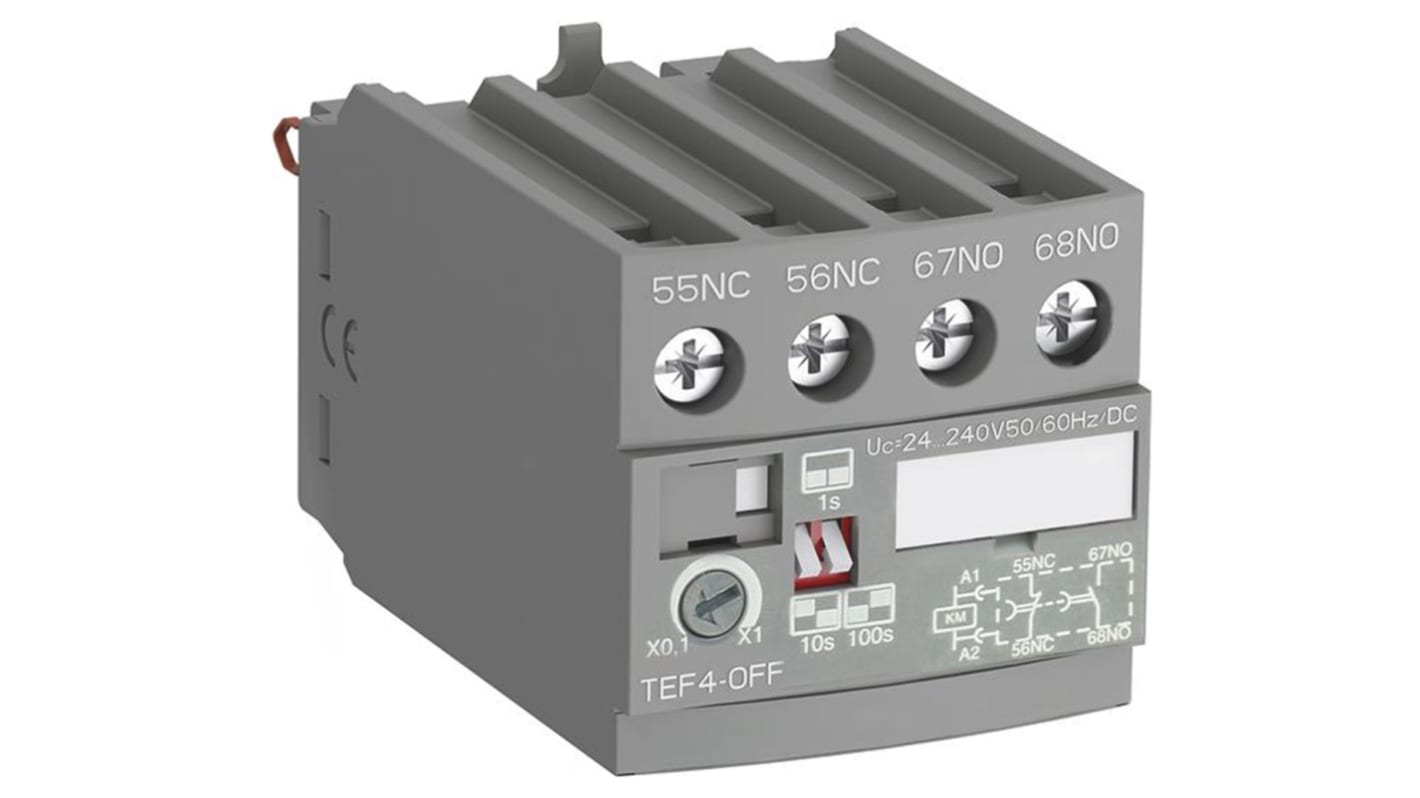 ABB 接触器继电器, 触点3 A, 240 V, 1 常开 + 1 常闭, TEF4系列