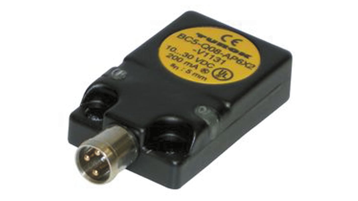 Turck Capacitive Block-Style Proximity Sensor, 5 mm Detection, NPN Output, 10 → 30 V dc, IP67