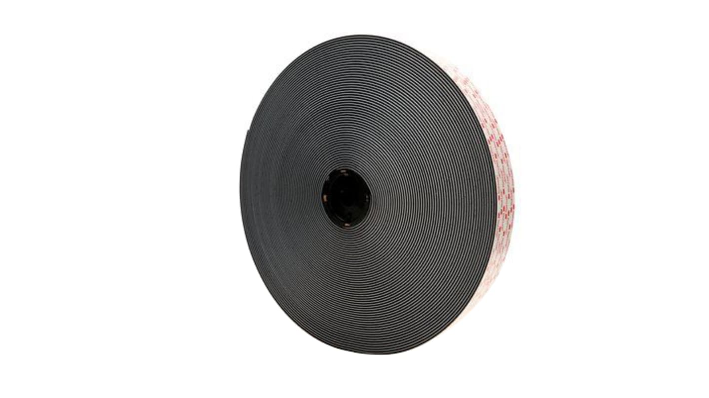 3M Black Hook & Loop Tape, 25.4mm x 46m