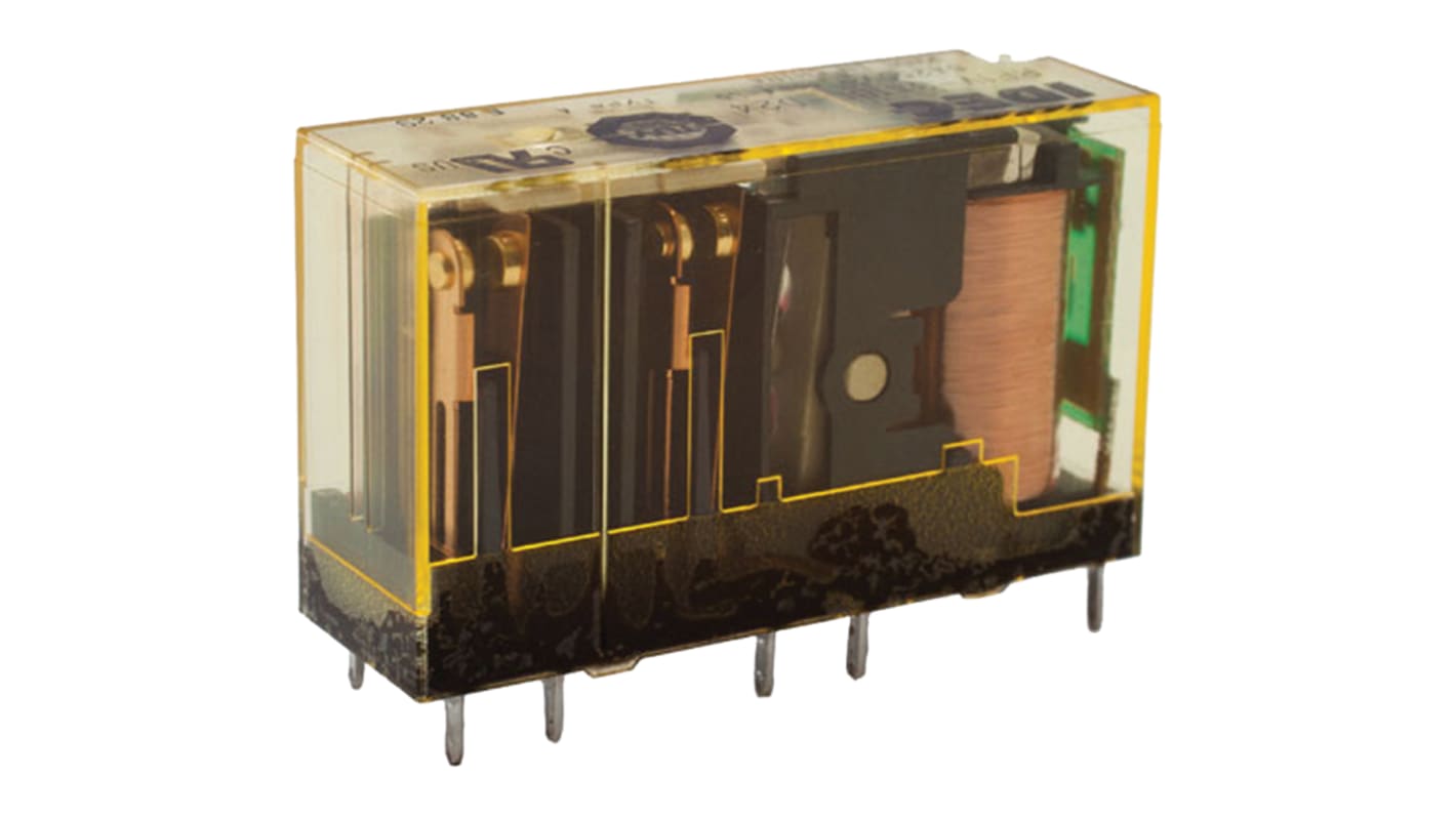 Idec PCB Mount Force Guided Relay, 24V dc Coil Voltage, 4 Pole, 3PDT