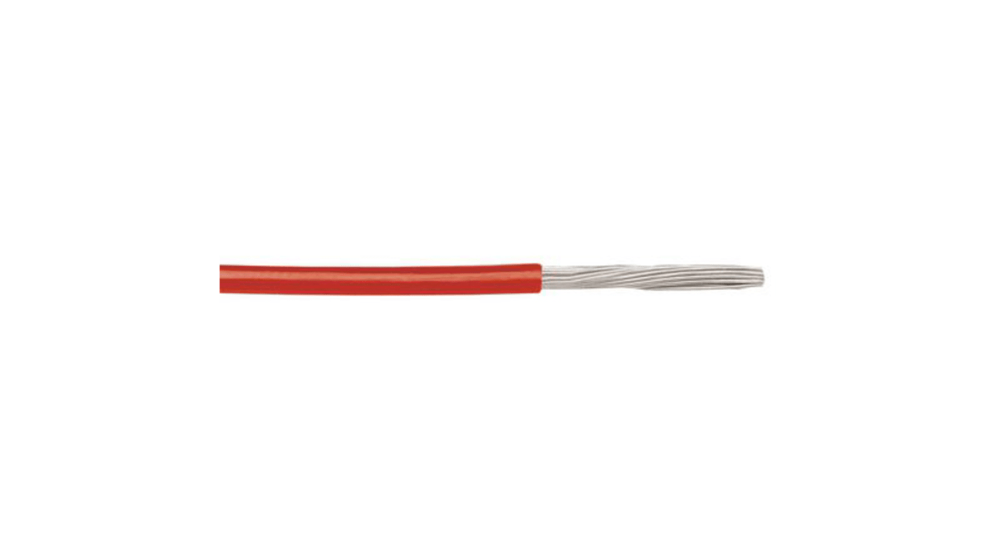 RS PRO Einzeladerleitung 1 mm², 17 AWG 500m Rot PVC isoliert Ø 2.65mm 32/0.2 mm Litzen