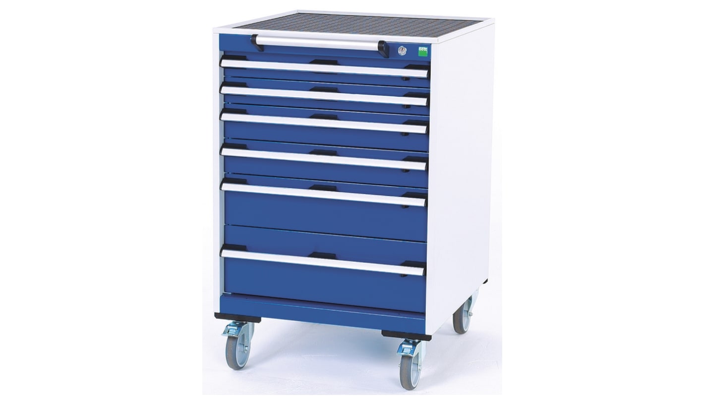 Bott Drawer Unit, 980mm x 650mm x 650mm, Blue, Grey