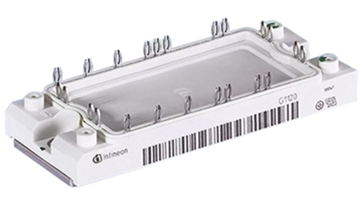 Infineon F475R12KS4B11BOSA1 Dual Half Bridge IGBT Module, 100 A 1200 V, 24-Pin ECONO2, PCB Mount